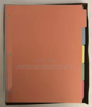Avery Write-on Plain 5 Tab Assort Dividers for Ring Binder.