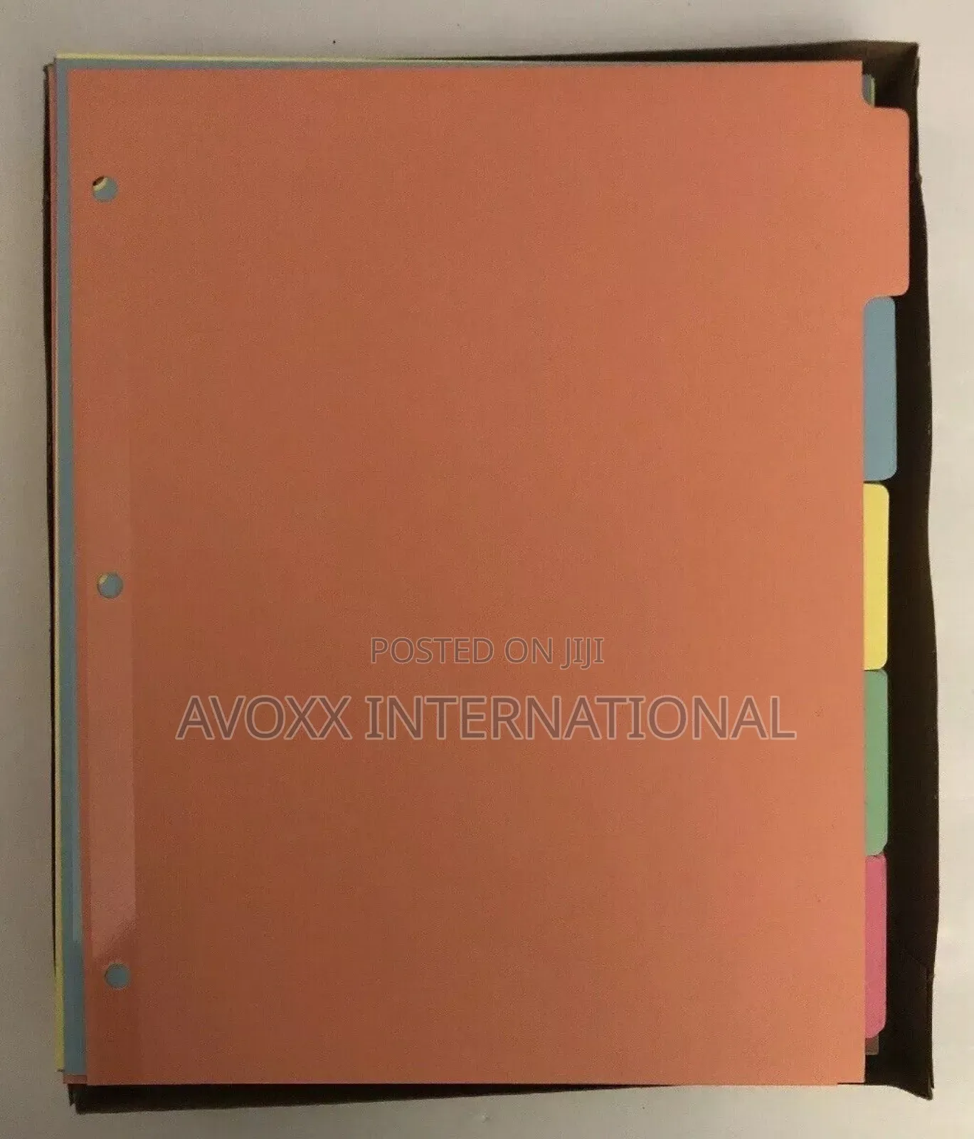 Avery Write-on Plain 5 Tab Assort Dividers for Ring Binder.