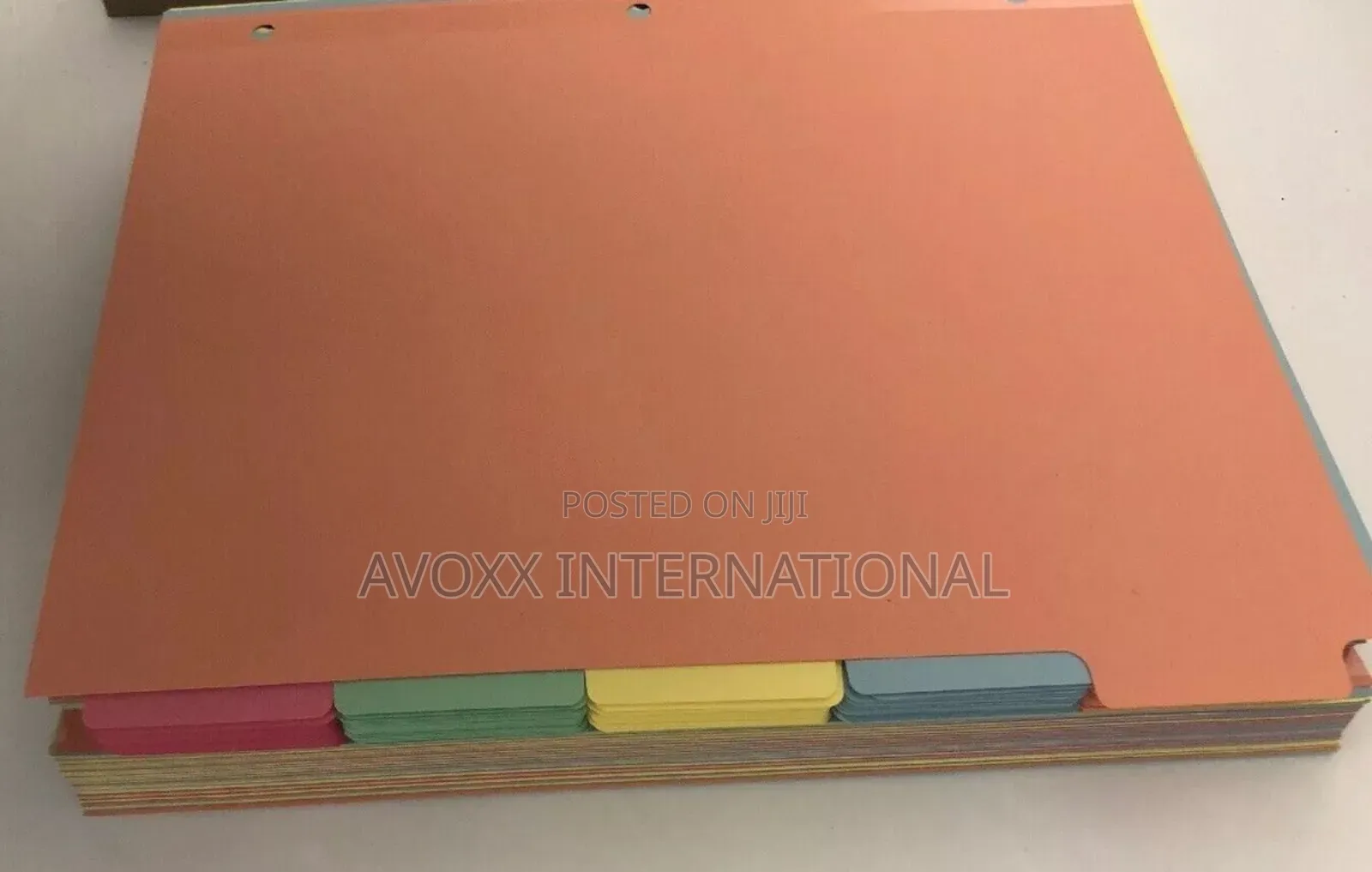 Avery Write-on Plain 5 Tab Assort Dividers for Ring Binder.