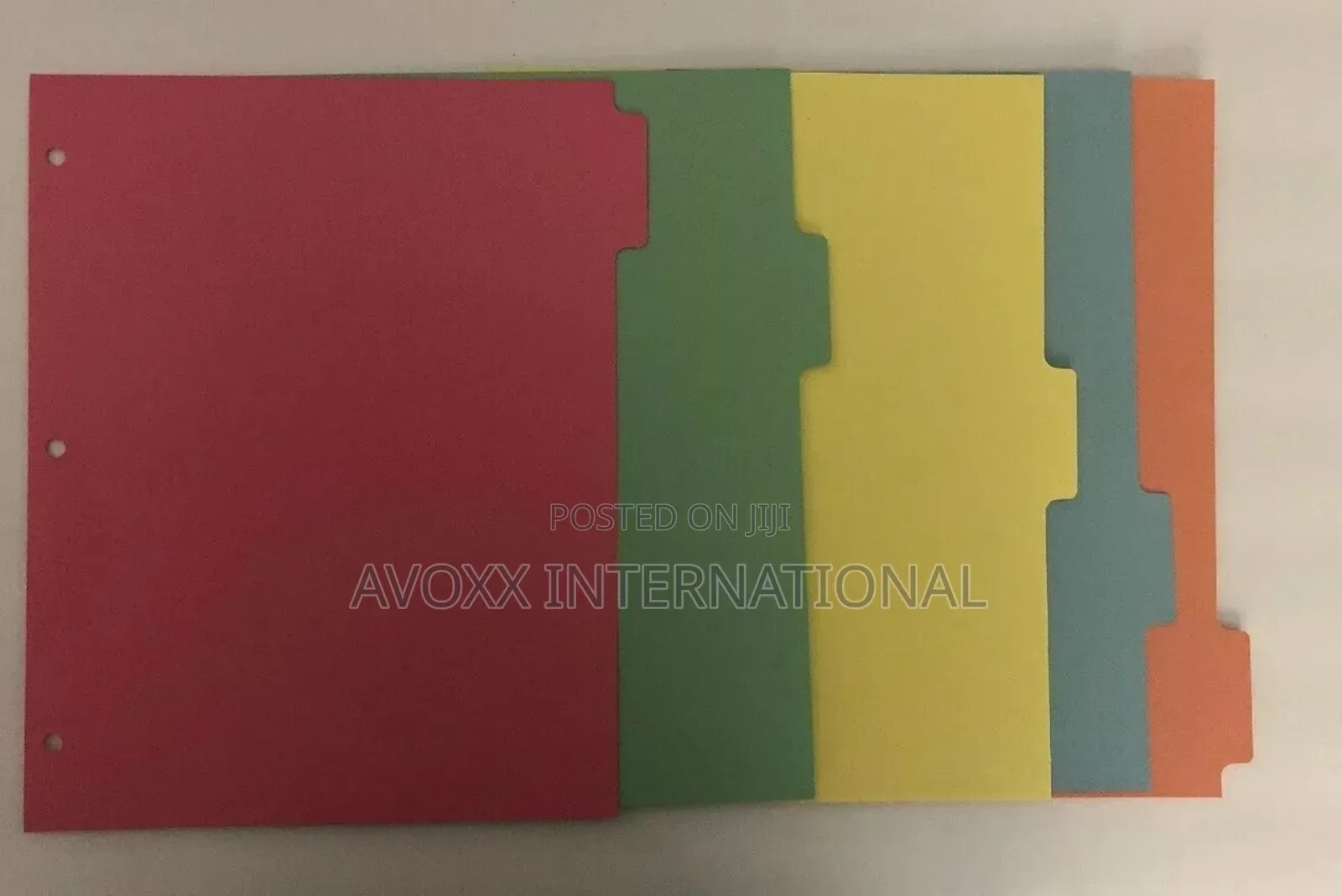 Avery Write-on Plain 5 Tab Assort Dividers for Ring Binder.