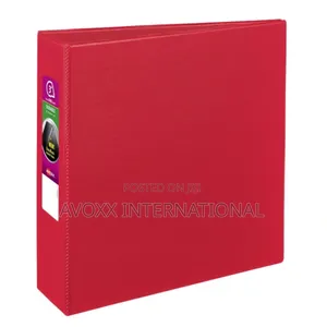 Avery Durable Binder, 3" , 600-Sheet Capacity, Red (27204)
