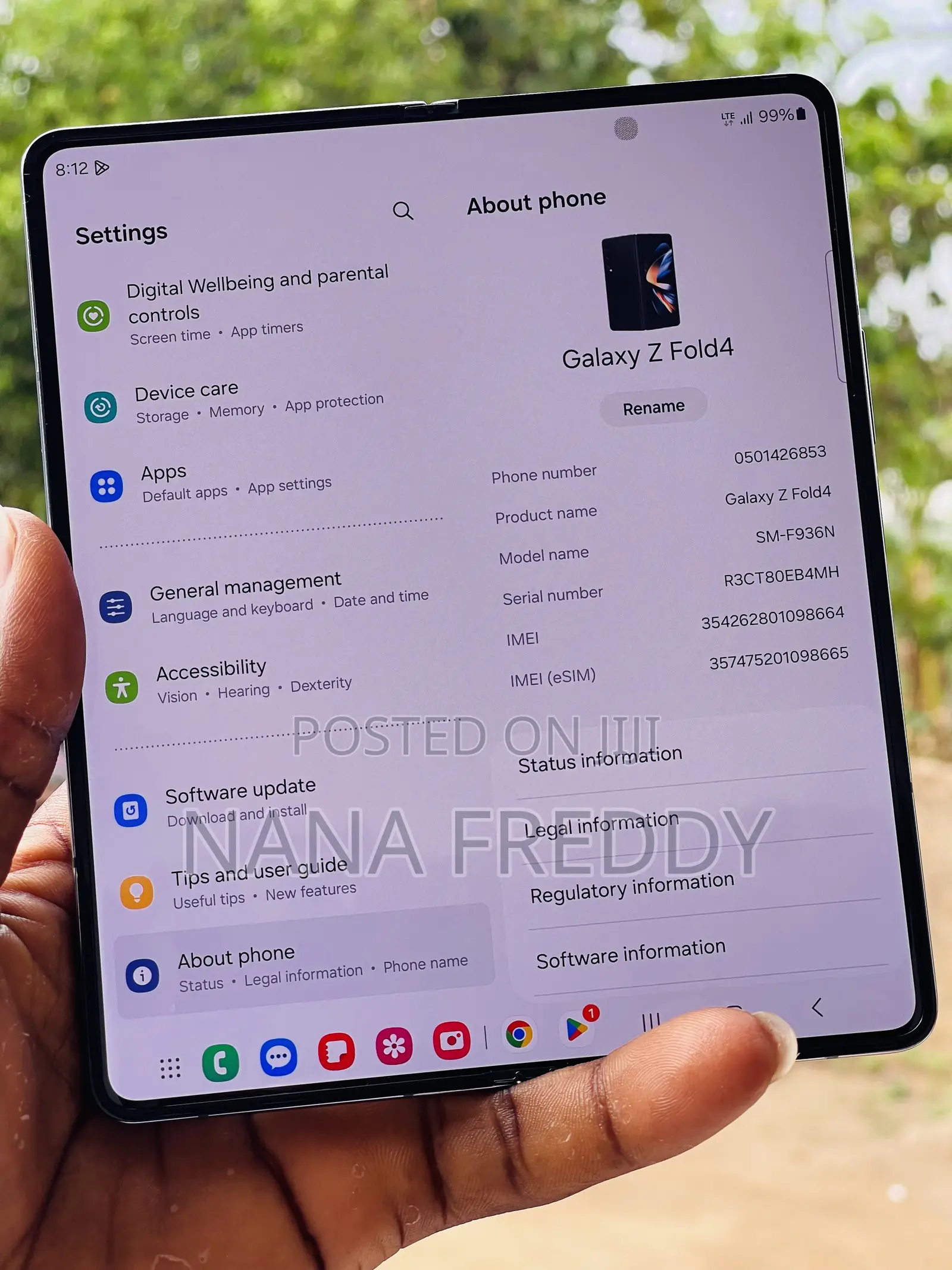Samsung Galaxy Z Fold4 256 GB Gray