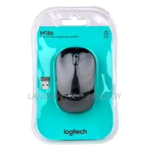 Logitech M186 Wireless Mouse, 2.4ghz With Usb Mini Receiver