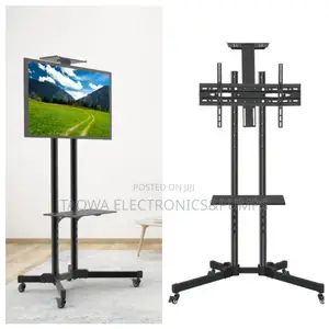 Wheels With Locks, Mobile Tv Stand 32 to 70 Inches