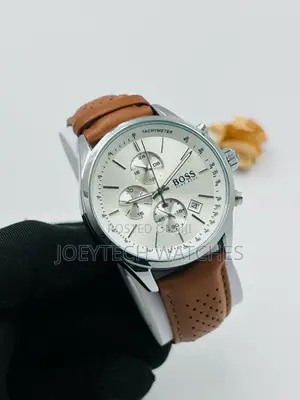 Brown Strap Hugo Boss Leather Watch
