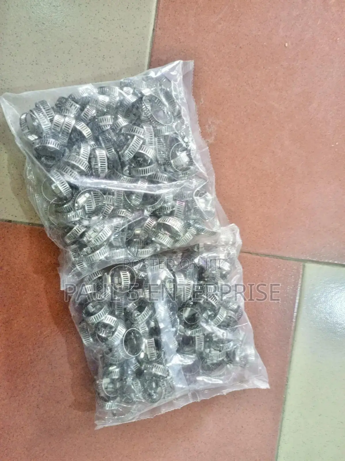 100pics Hose Clamp or Clip Sizes 12mm-44mm