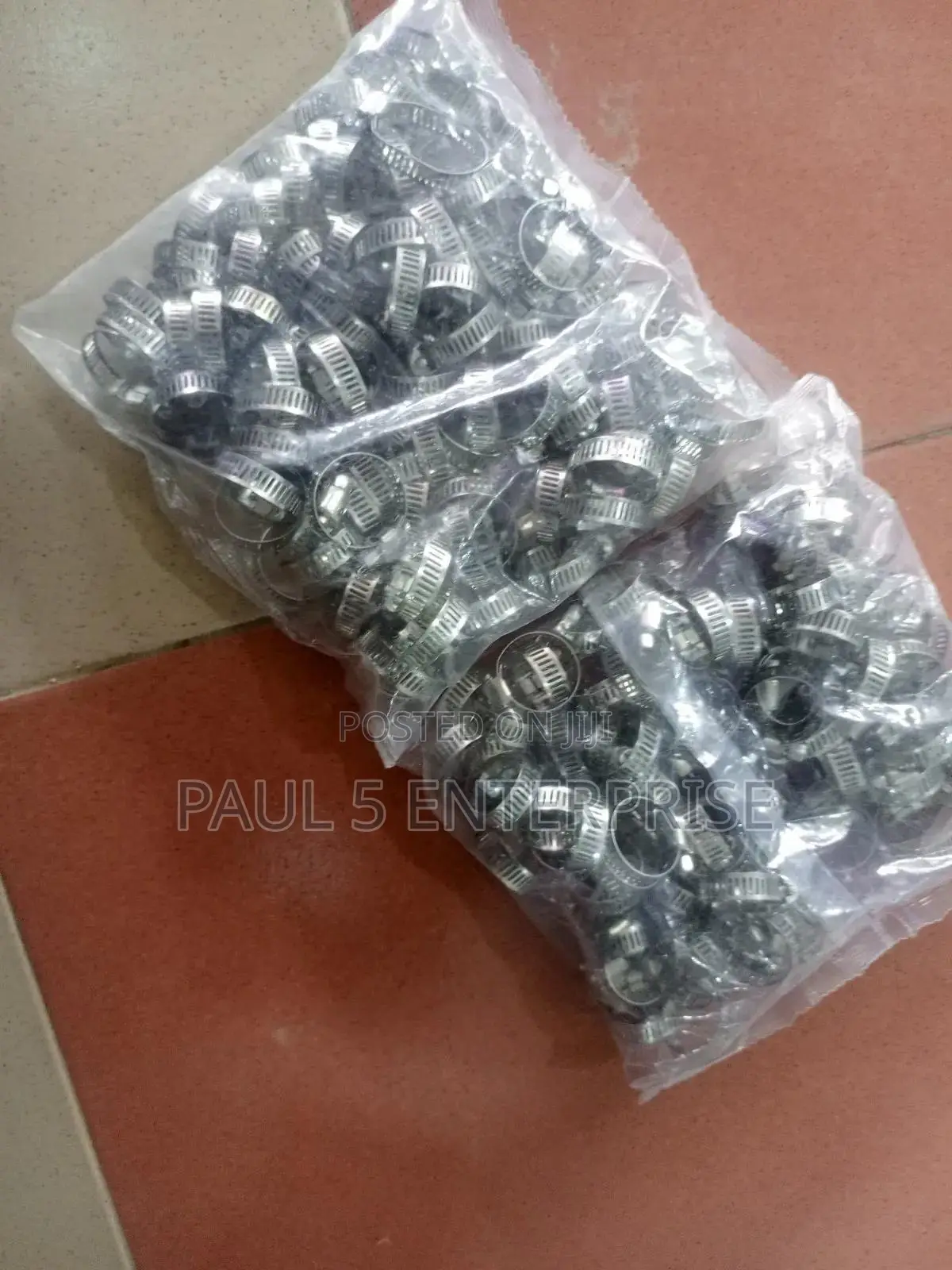 100pics Hose Clamp or Clip Sizes 12mm-44mm