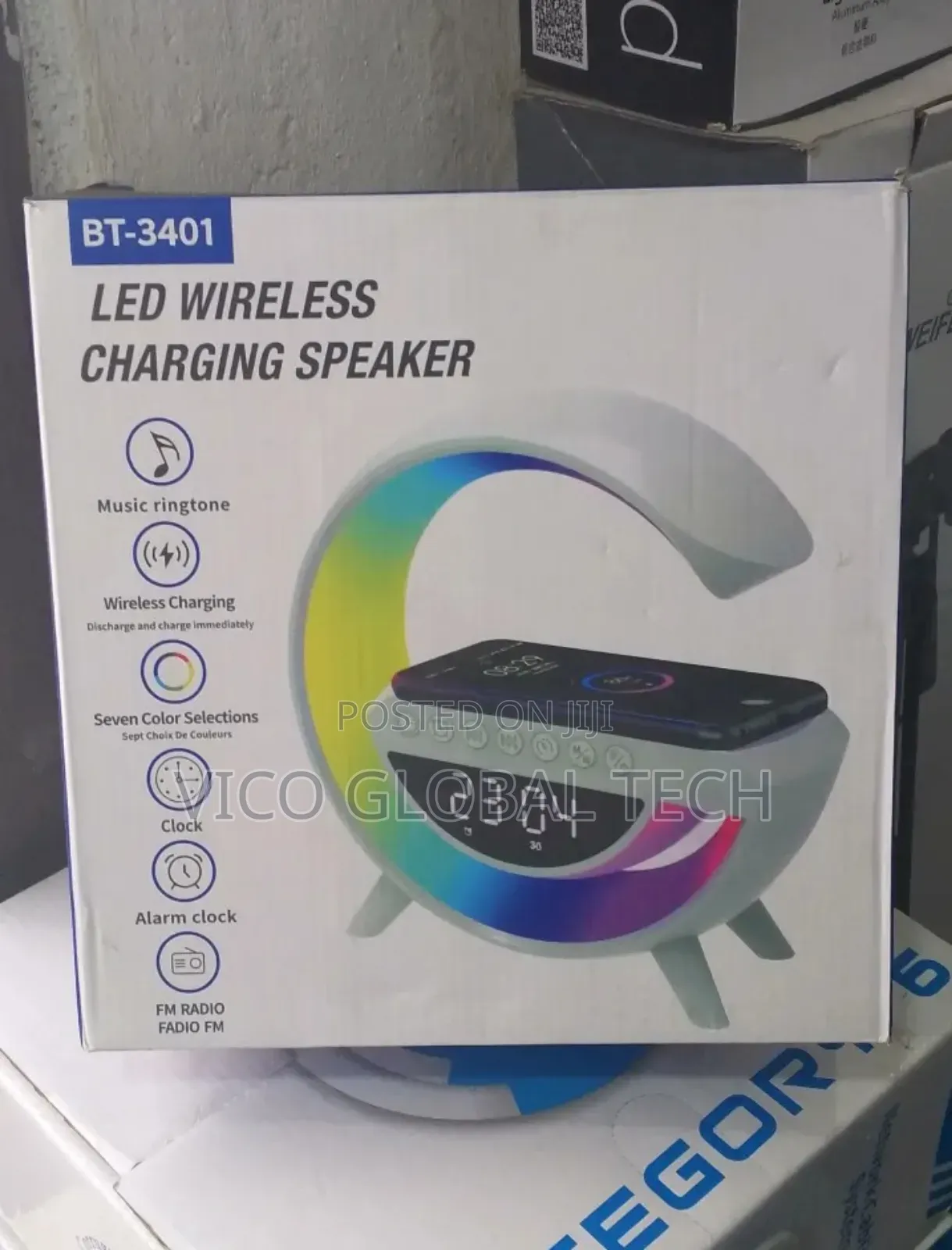 Led Wireless Charging Speaker