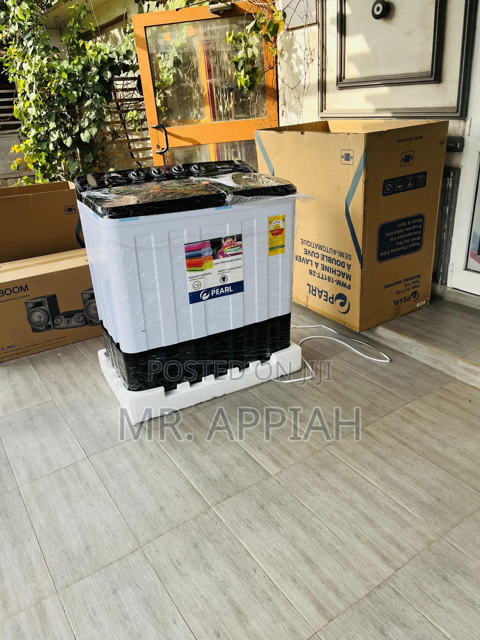 Premium Classic Pearl 18kg Twin Tub Washing Machine.
