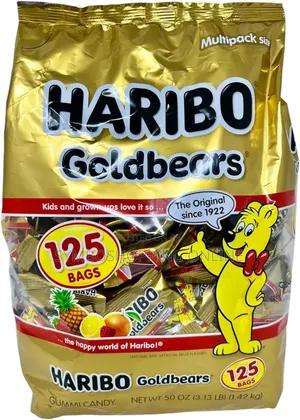 Haribo Goldbears Candy, 125 =575ghs Pieces 5ghs Treat Bags