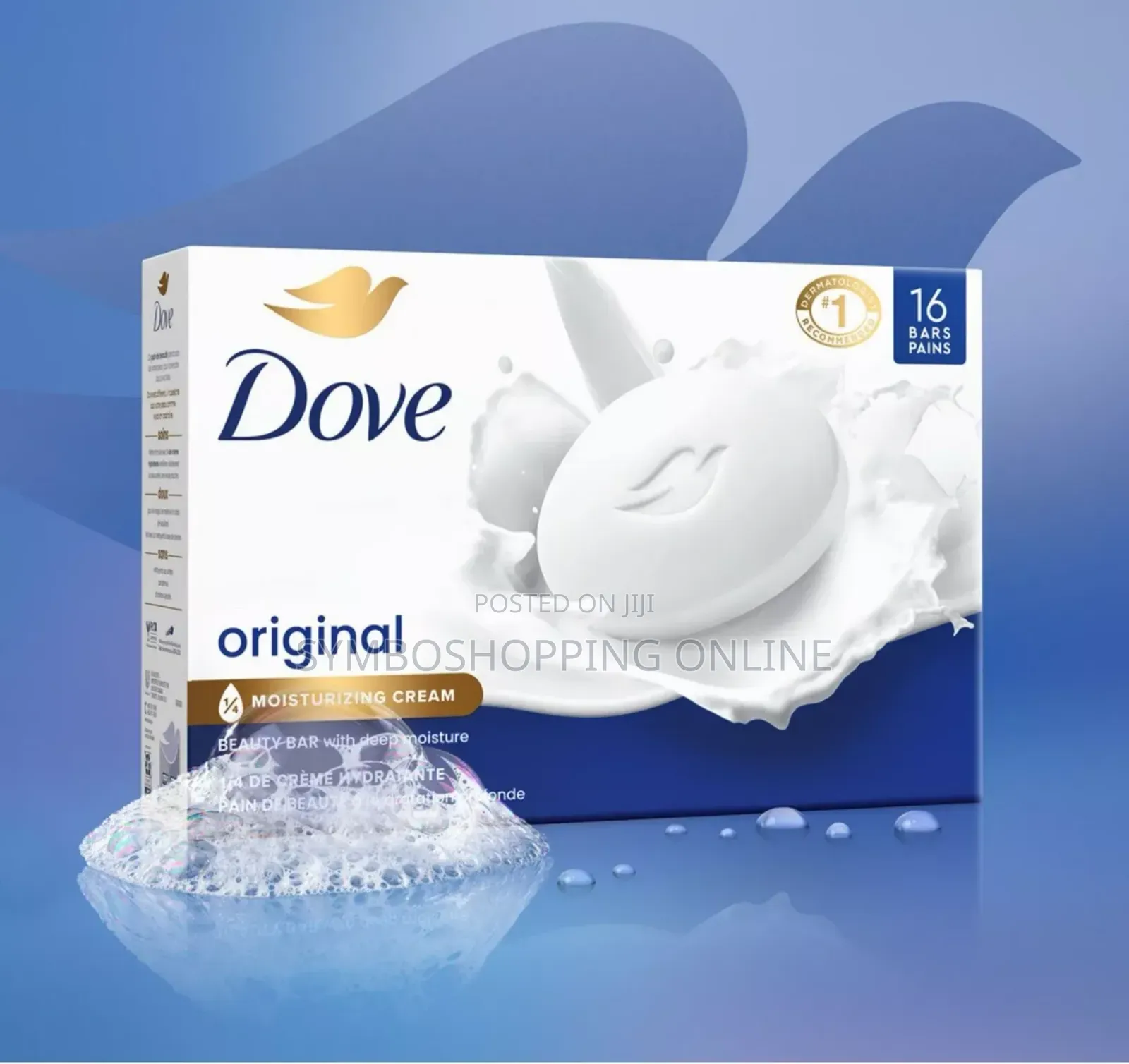 Dove Soap Original Bar (16 Bars) Deep Moisturizing Cream