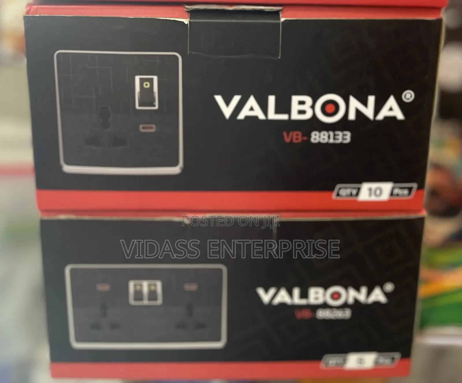 Valbona Black Color Sockets
