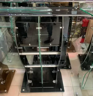 Glass Double Pulpit With Bars