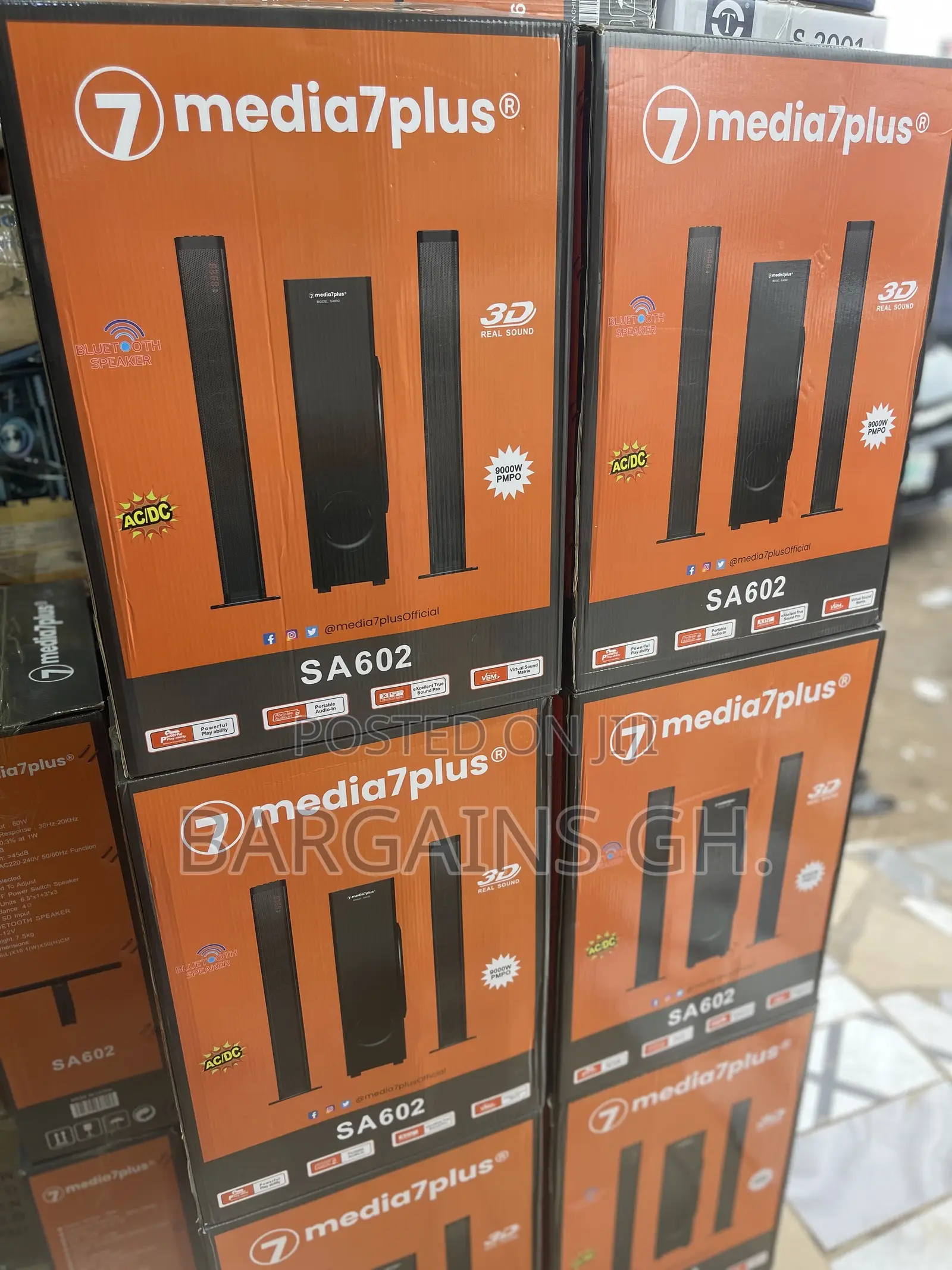 Media7plus Convertible Sound System and Soundbar (2in1)