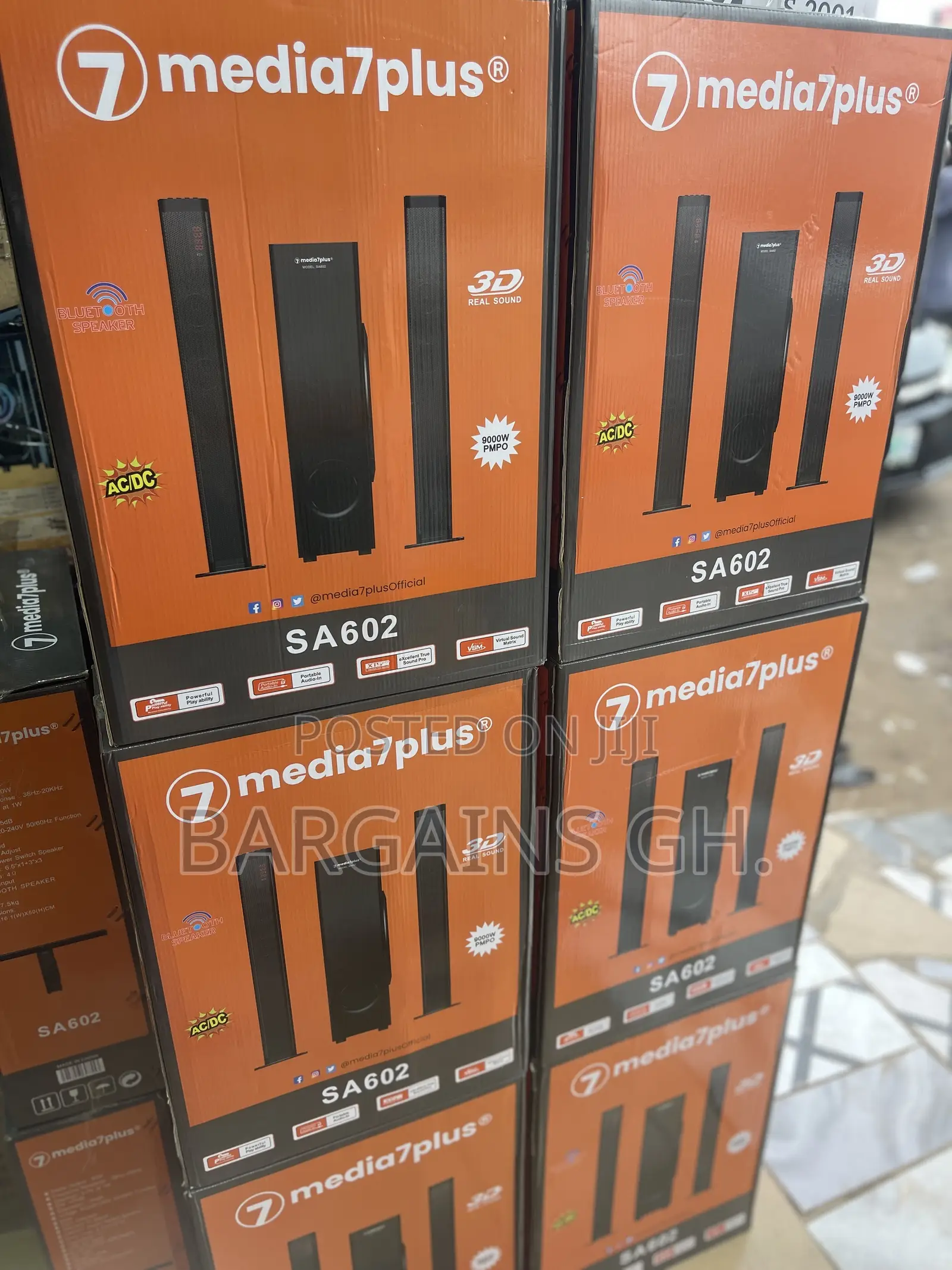 Media7plus Convertible Sound System and Soundbar (2in1)