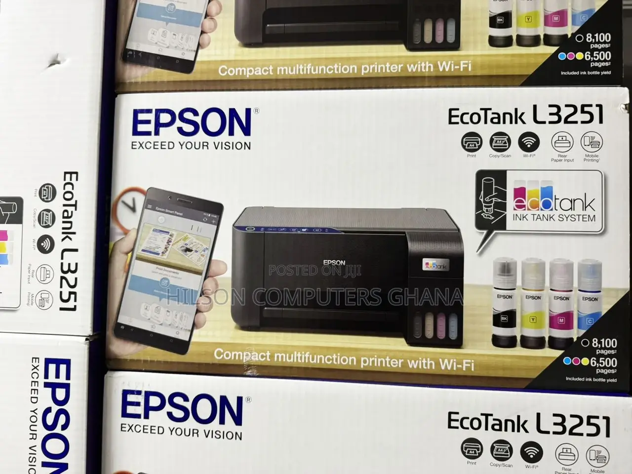 Epson L3251 Multi-Function Wifi Color Ink Tank Printer