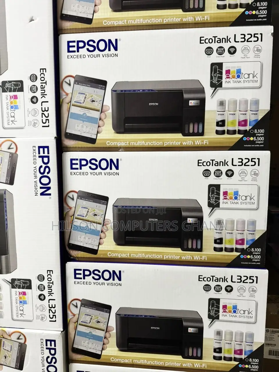 Epson L3251 Multi-Function Wifi Color Ink Tank Printer