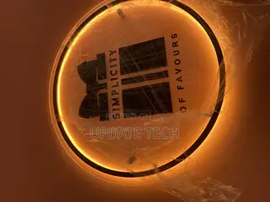 Back Lit Sign Indoors