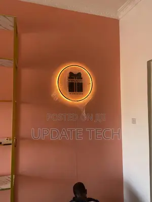 Back Lit Sign Indoors