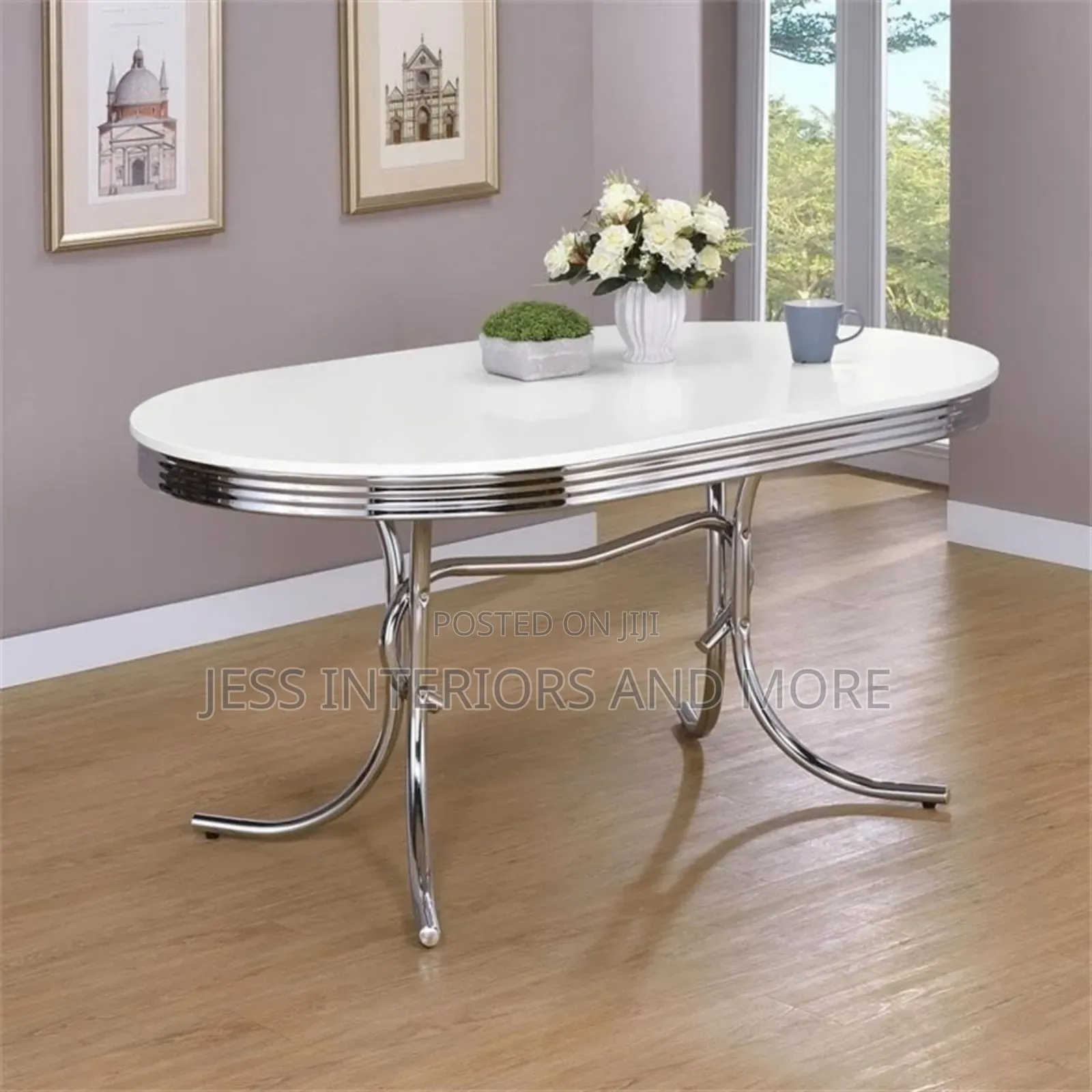 Dining Table (Glossy White)