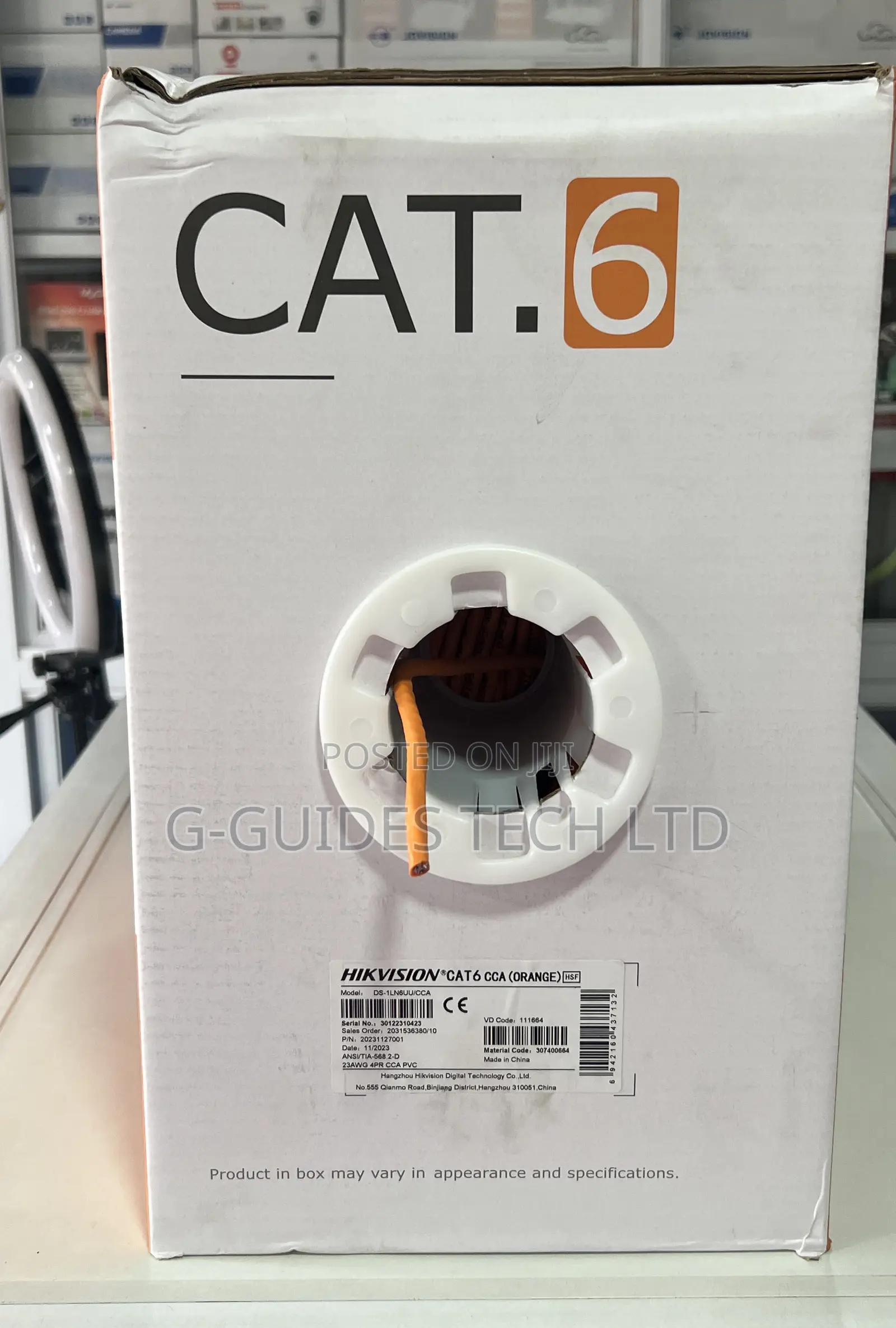 Hikvision Cat6 Utp Cable 305m, Hikvision Cat6 Cca Cable