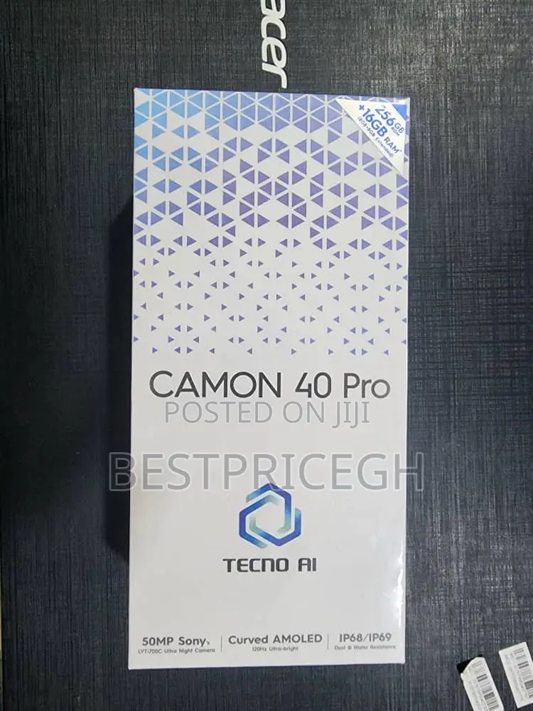 New Tecno Camon 40 Pro 256 GB Black