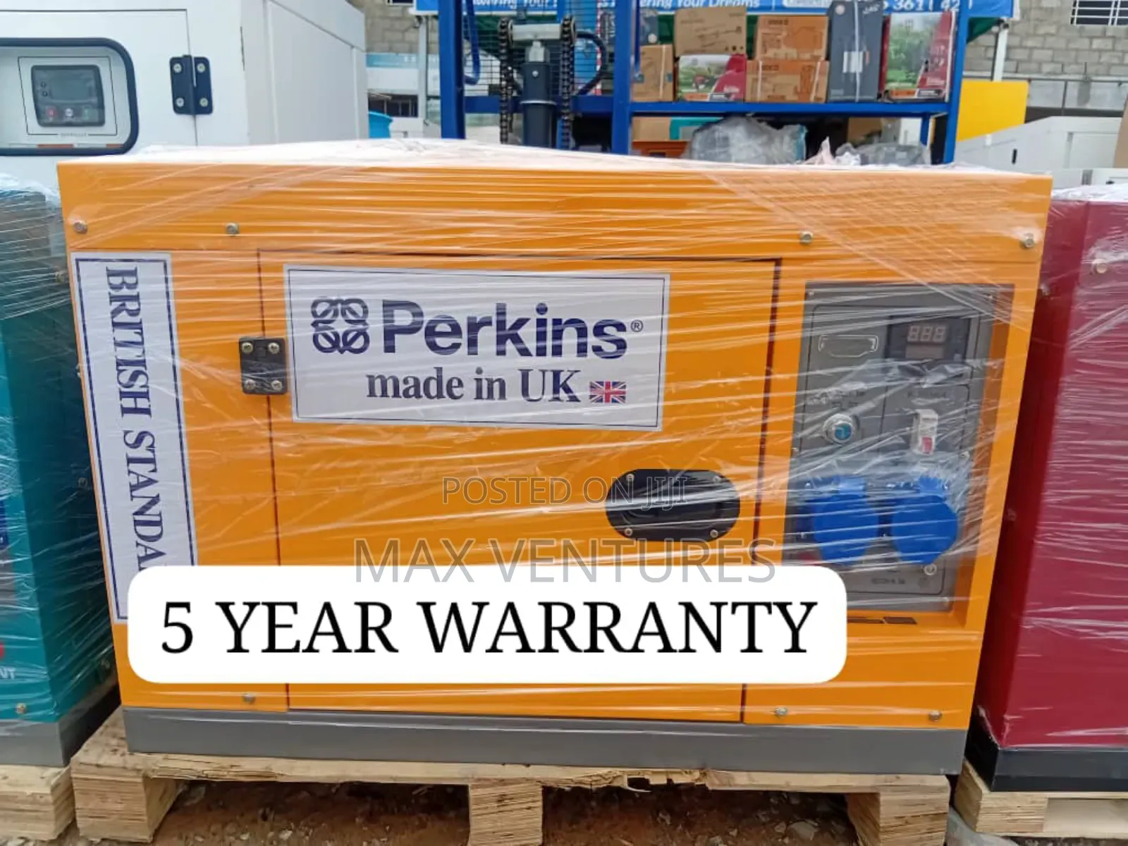 Yellow Perkins Diesel 15kva 13000watts Generator Easy Start