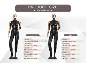 Gold Black Female Mannequins