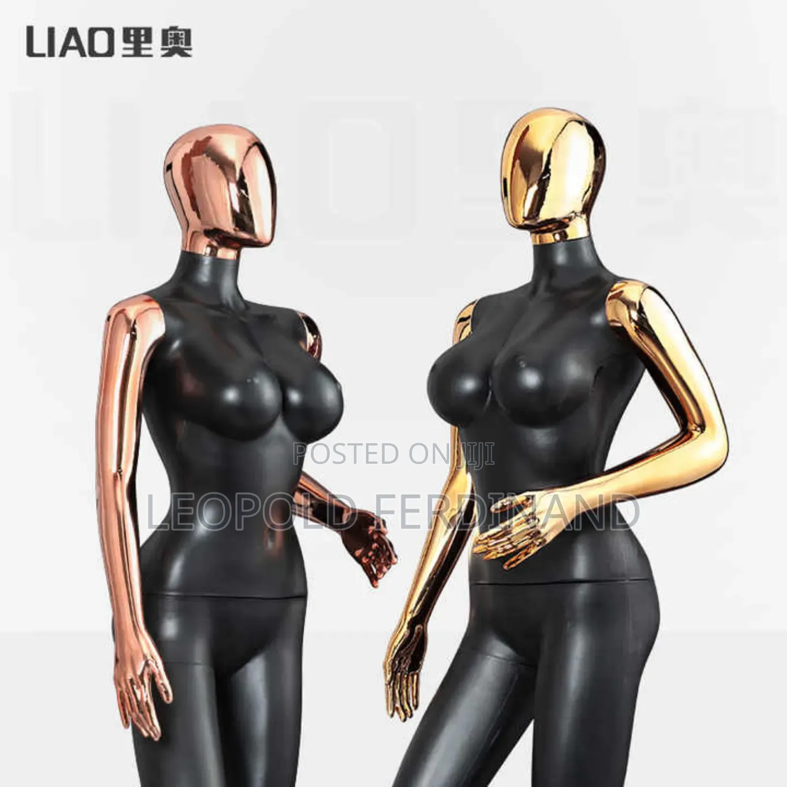 Gold Black Female Mannequins
