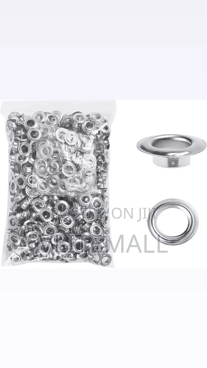 22mm Silver Tone Hole Punch Round Eyelet Grommet