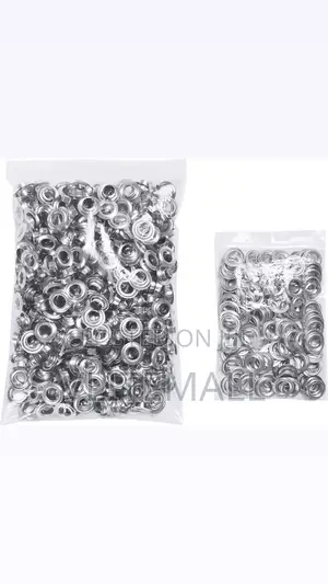 22mm Silver Tone Hole Punch Round Eyelet Grommet