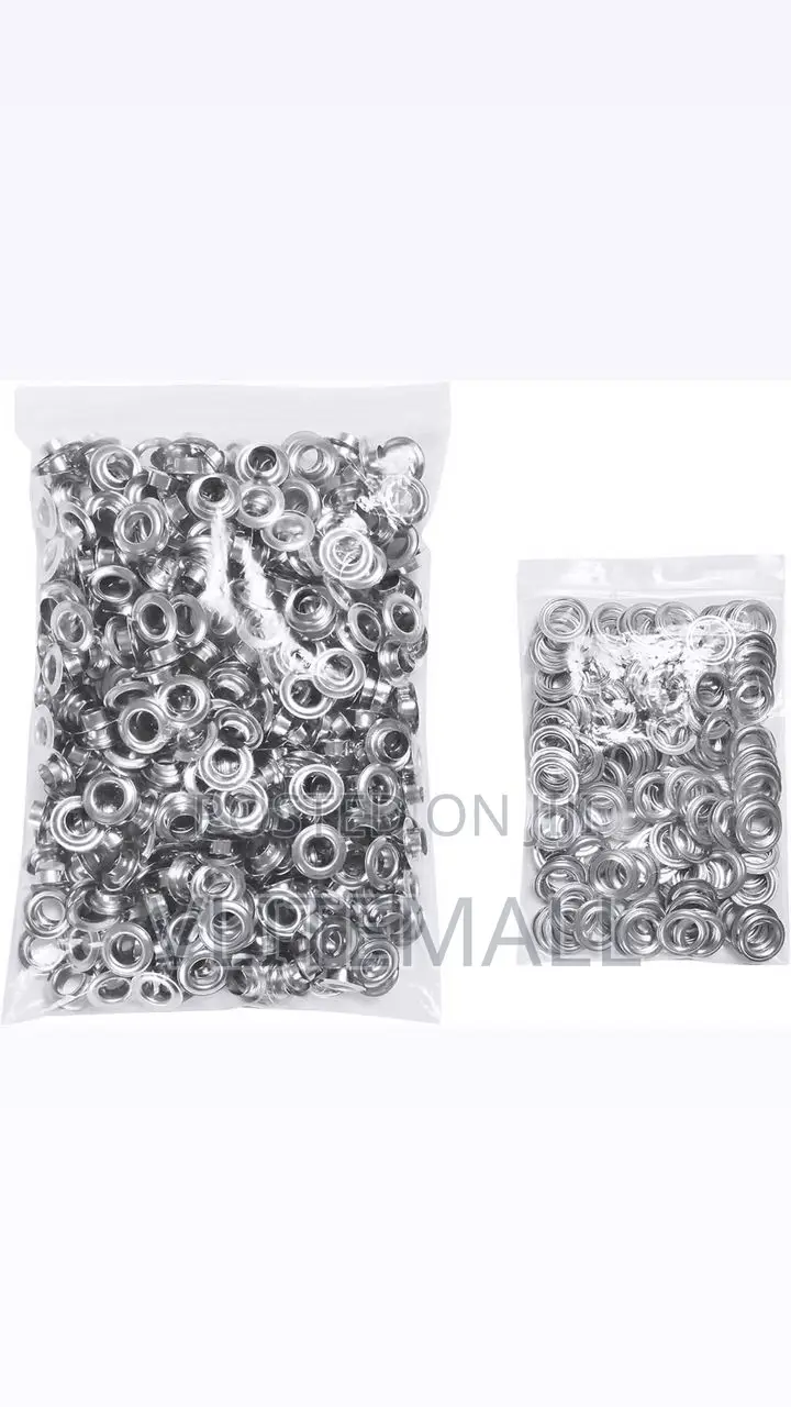 22mm Silver Tone Hole Punch Round Eyelet Grommet
