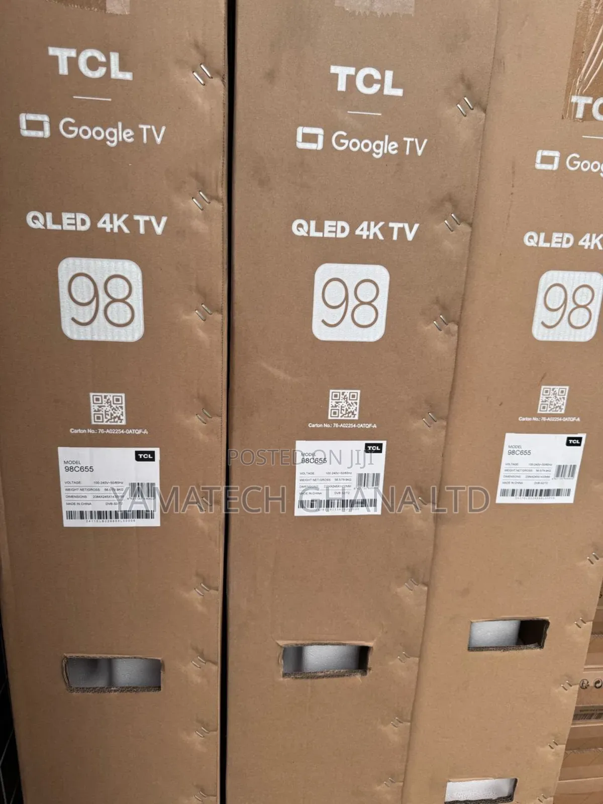 Tcl 98 Inches Qled Smart Google Tv With Bluetooth Wi-fi