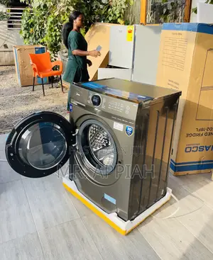 Choose Premium Midea 8kg Front Load Washing Machine, Gray.