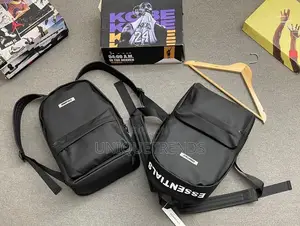 Best Quality Essentials Backpacks (Black Cream Color)
