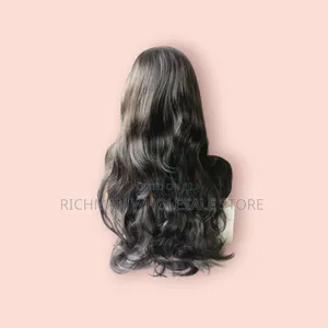 20inch Long Curly Hair Wig - Black
