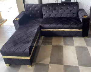 Blacked Tar L Shaped Sofa (Payment After Delivery)
