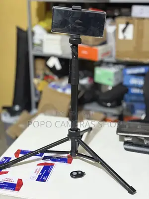 Phone Tripod + Bluetooth Phone Remote