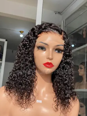 Brazilian Remy Human Hair Wig Cap 5x5 Curly 14 Inches
