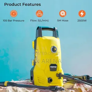 Geepa Gcw19029 2500w Highpressure Car Washer, Yellow/Black