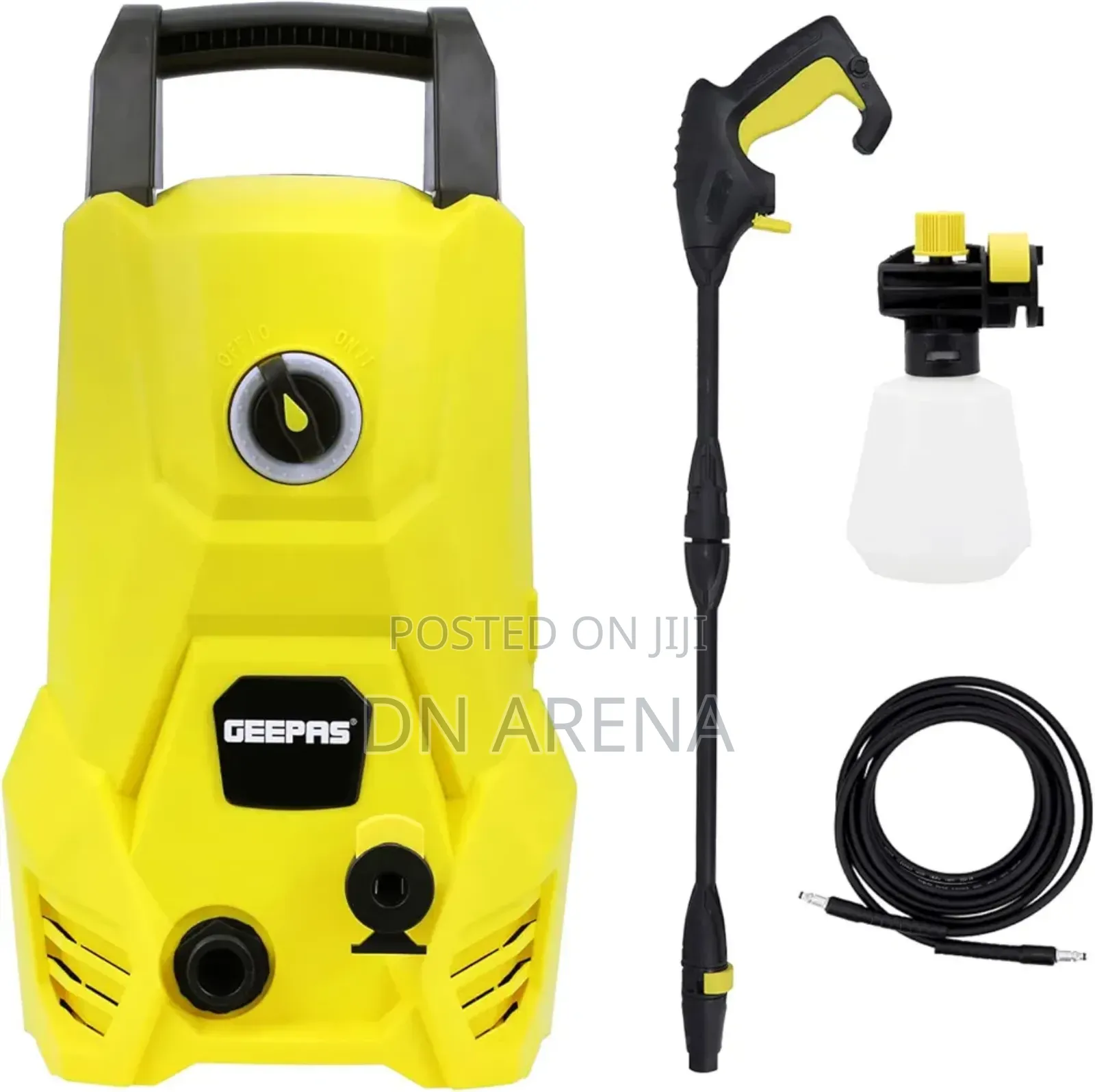 Geepa Gcw19029 2500w Highpressure Car Washer, Yellow/Black