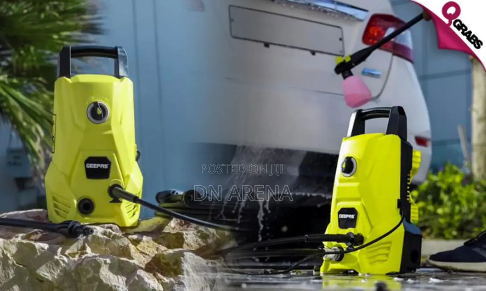 Geepa Gcw19029 2500w Highpressure Car Washer, Yellow/Black