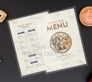 Menu Card With Pouch