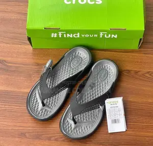 Lite Ride Crocs Slides Black Ash