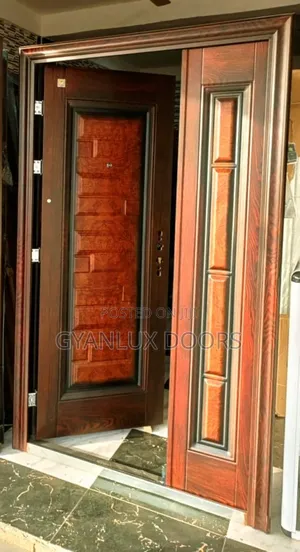 Wooden Design Full Metal Security Door