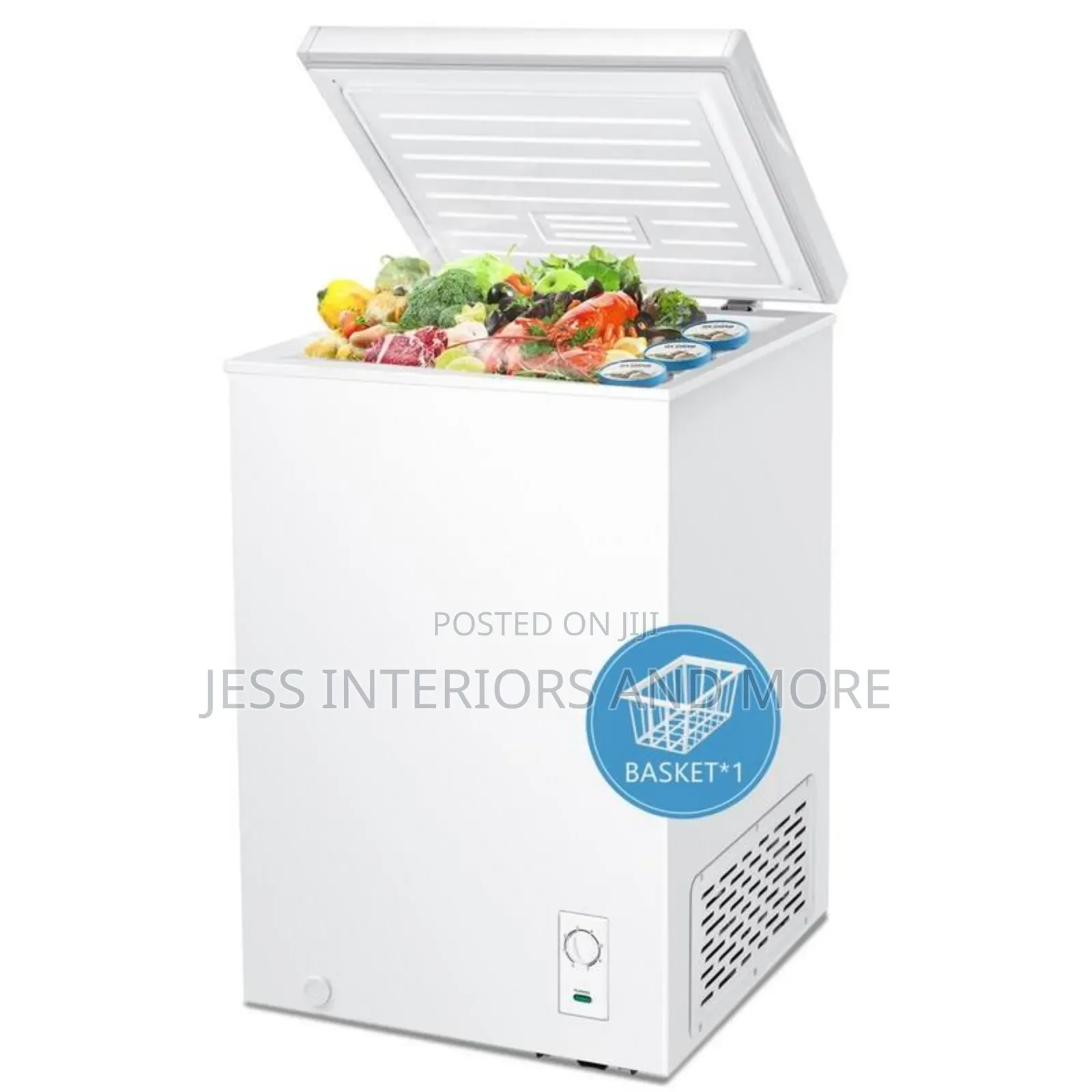 Upright Freezer With Removable Basket