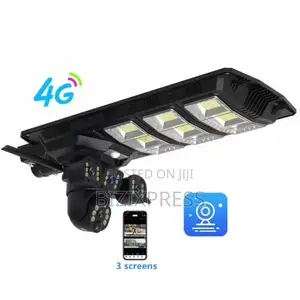 4g 3 Lens Solar Street Light Camera