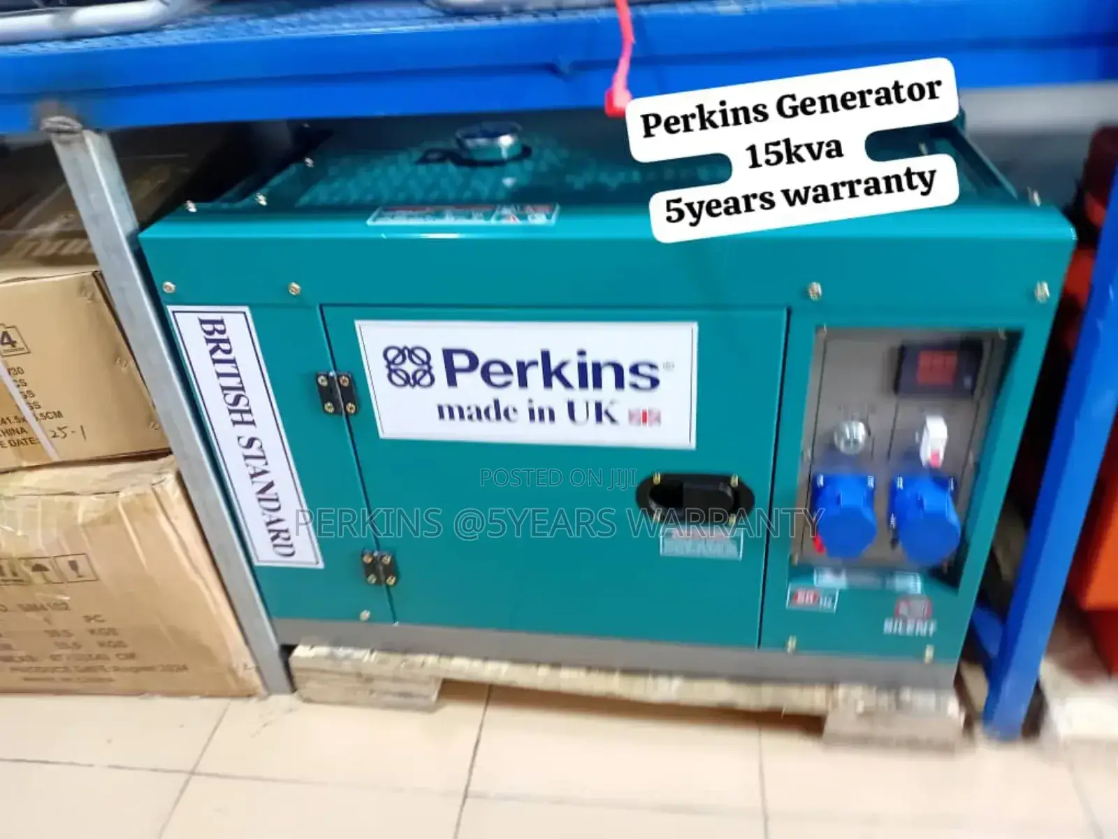 Approved and Tested Perkins 15kva 16500wats Diesel Generator