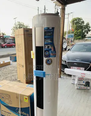 In Built Midea 2.5hp Floor Standing Air Conditioner(White)