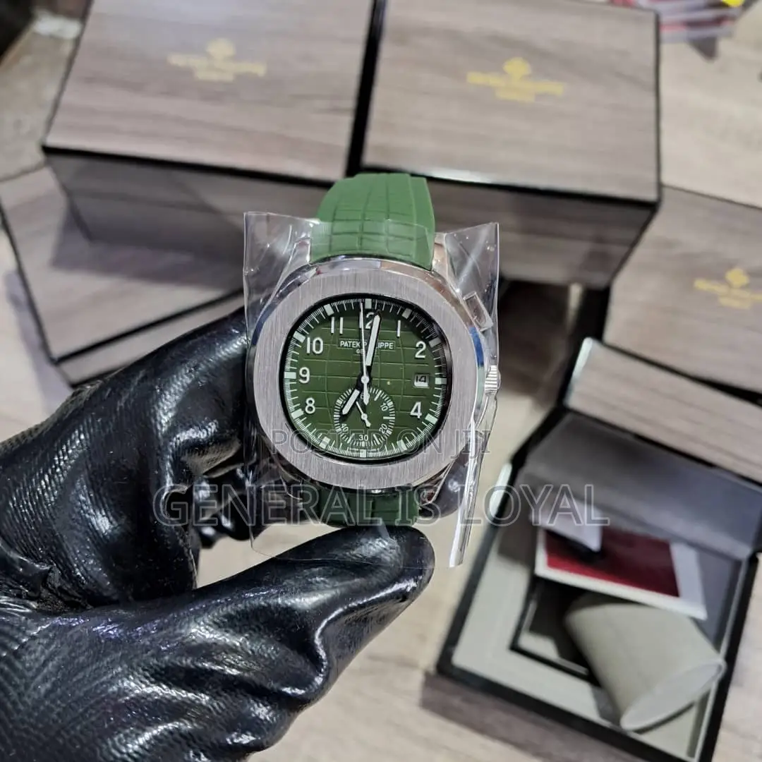 Original Patek Philippe Silicone Strap Mens Watch
